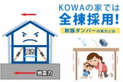 KOWAの家では全棟採用！制振ダンパーの実力とは